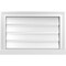 Ekena Millwork Vertical Surface Mount PVC Gable Vent: Functional, w/ 2"W x 2"P Brickmould Sill Frame, 24"W x 16"H GVPVE24X1603SF - alternate 1